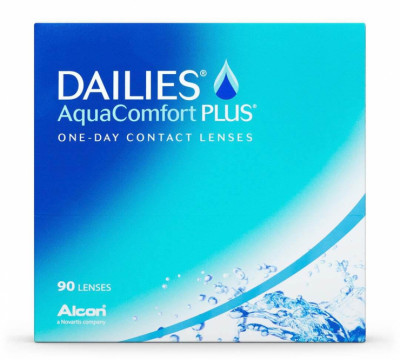 Dailies Aquacomfort + 90 팩 콘택트 렌즈