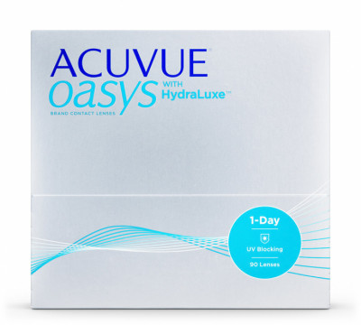 Acuvue Oasys 1 день с контактными линзами Hydraluxe 90