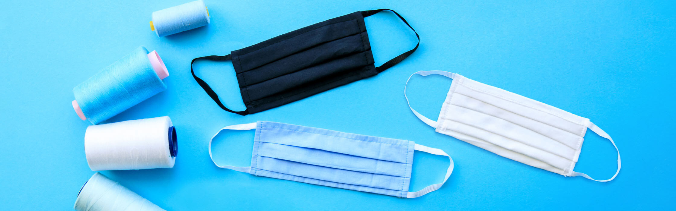Sewing tools to make a fabric face mask at home