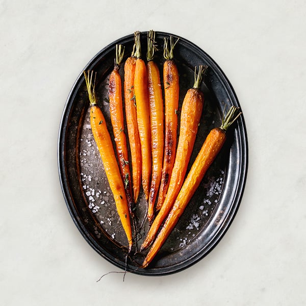 Plat de carottes cuites