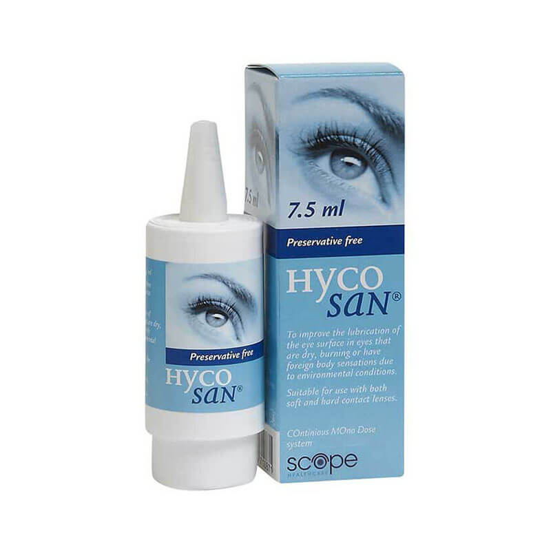 Gouttes pour les yeux Hycosan