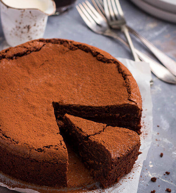 Receta de tarta de chocolate sin harina
